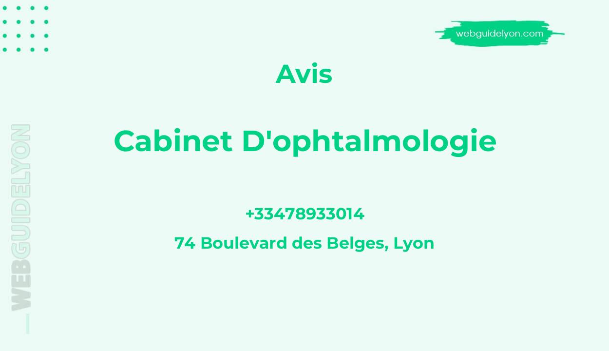 Cabinet d'Ophtalmologie