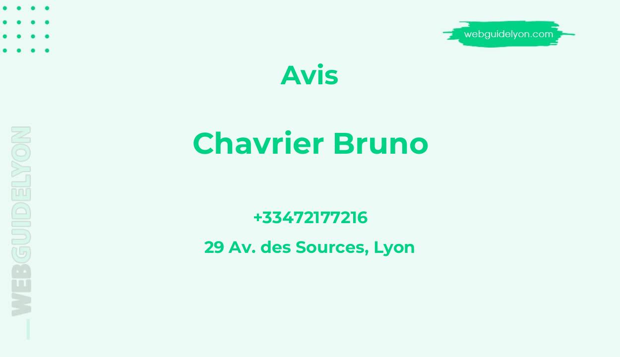 Avis sur Chavrier Bruno, 29 Av. des Sources, Lyon