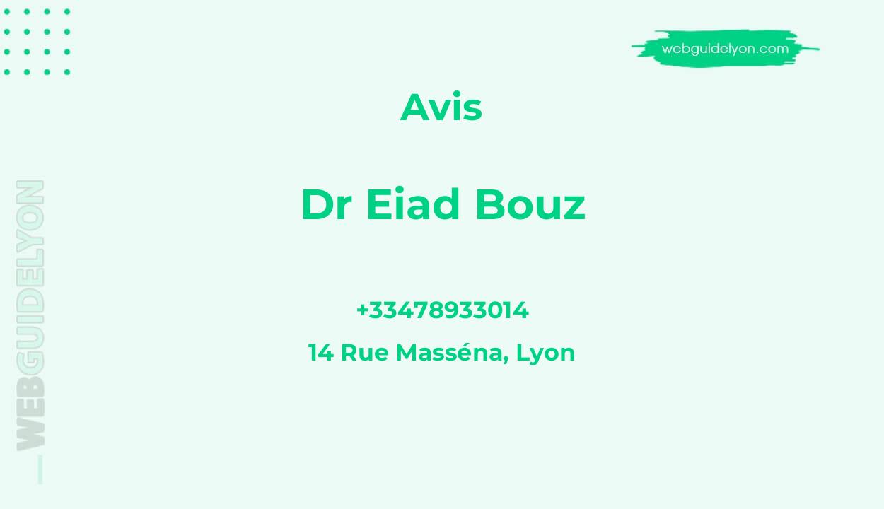 Dr Eiad BOUZ