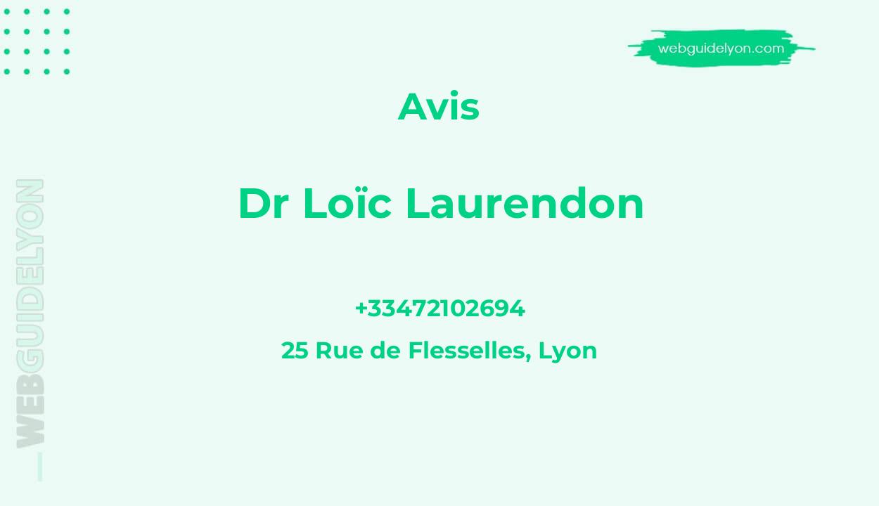 Dr Loïc LAURENDON