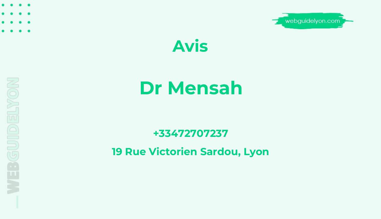 Dr Mensah