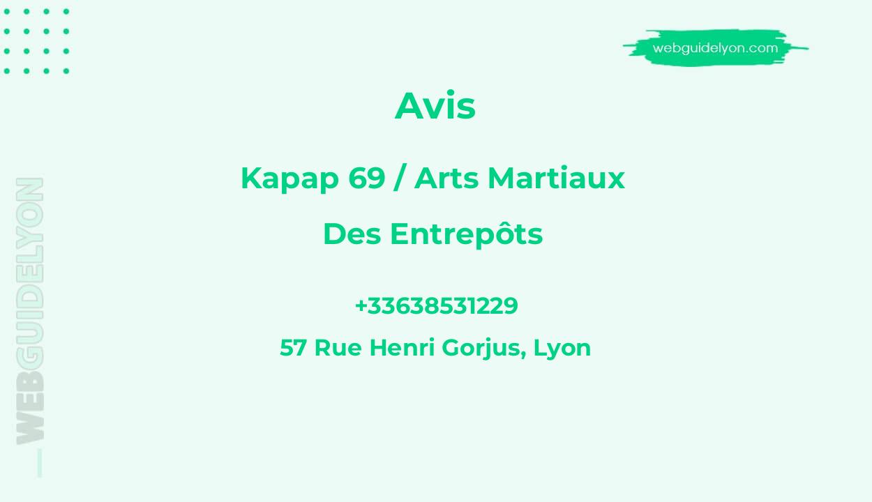 Avis sur Kapap 69 / Arts Martiaux Des Entrepôts, Lyon