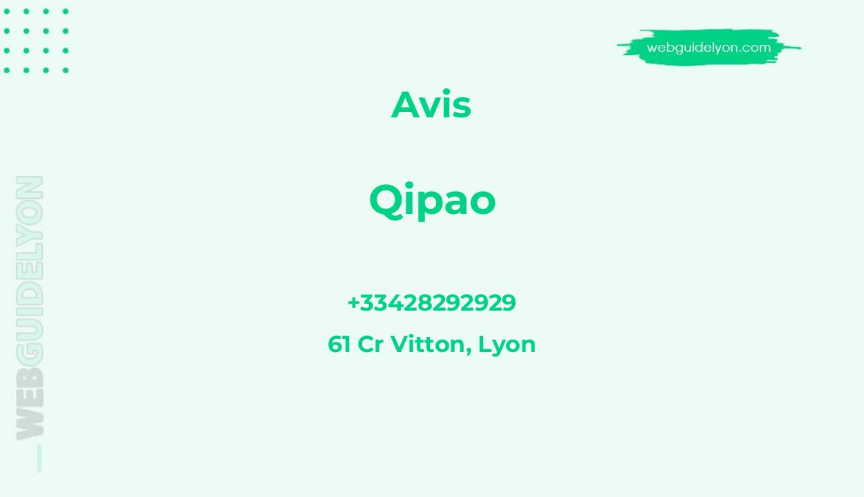 Avis sur Qipao, 61 Cr Vitton, Lyon
