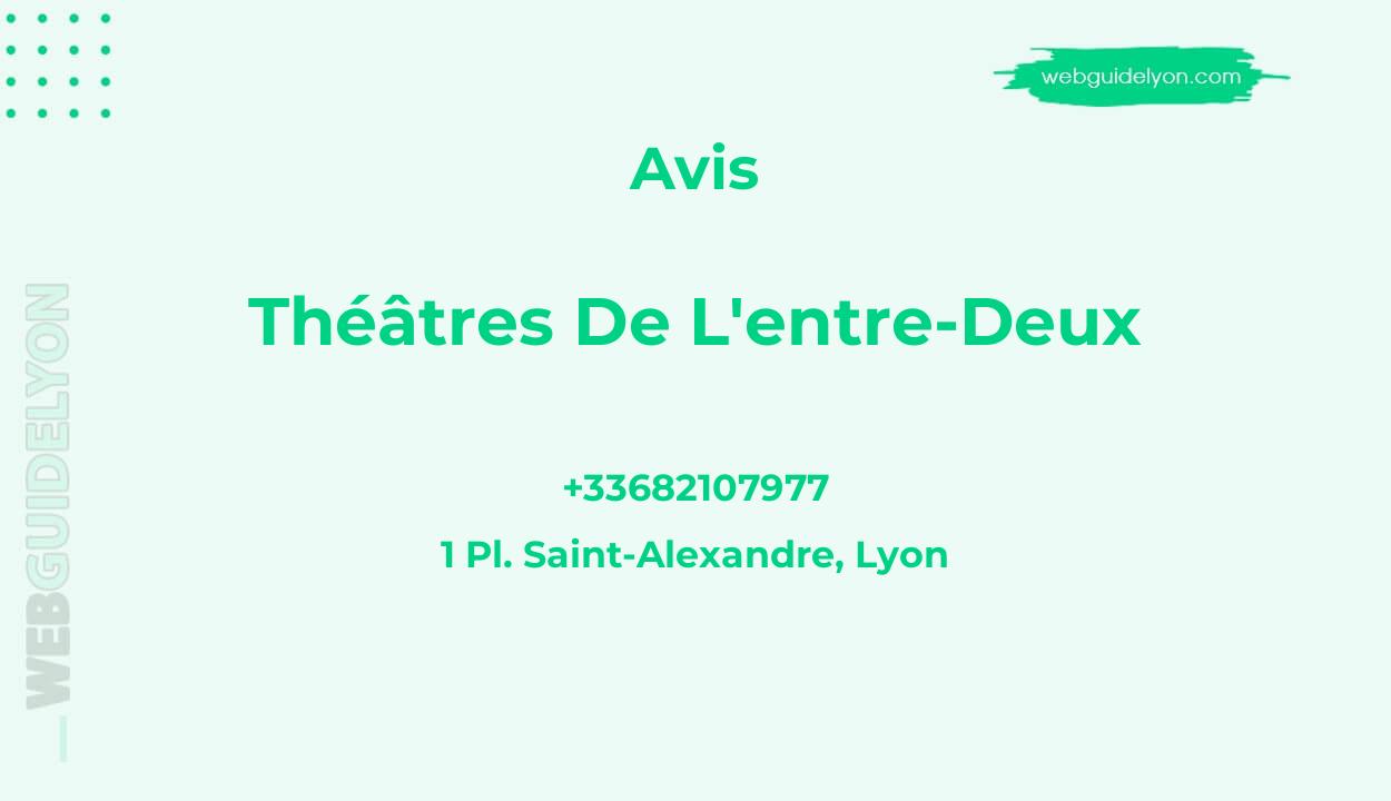 Avis sur Théâtres De L'entre-Deux, 1 Pl. Saint-Alexandre, Lyon
